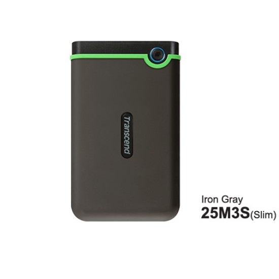 Transcend 4TB StoreJet 25M3 Portable Hard Disk Drive (HDD) Iron Gray Slim